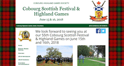 Desktop Screenshot of cobourghighlandgames.ca